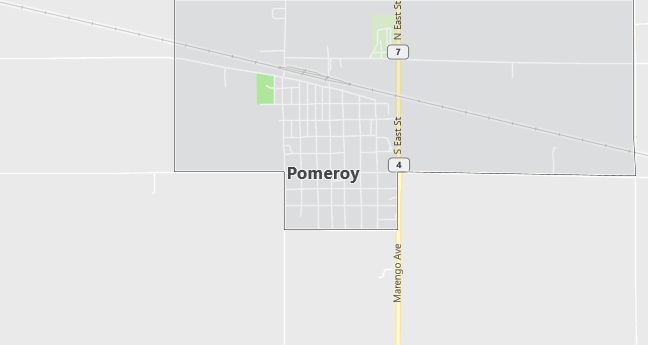 Map of Pomeroy, IA