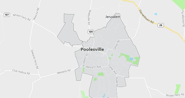 Map of Poolesville, MD