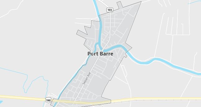 Map of Port Barre, LA