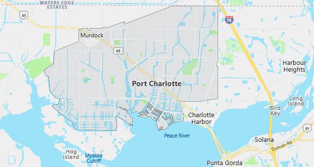 Map of Port Charlotte, FL