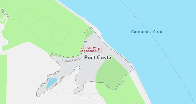 Map of Port Costa, CA