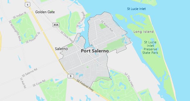 Map of Port Salerno, FL