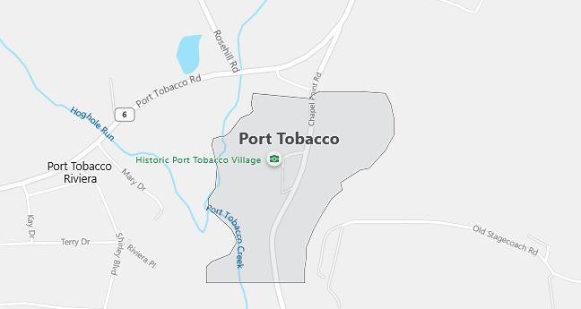 Map of Port Tobacco, MD