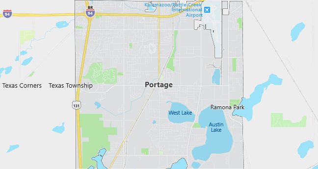 Map of Portage, MI