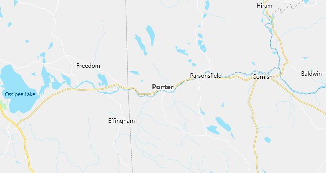 Map of Porter, ME