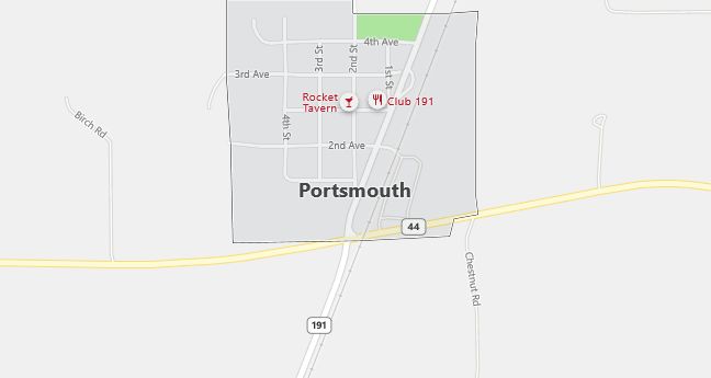 Map of Portsmouth, IA