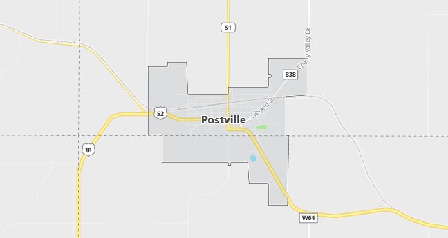 Map of Postville, IA