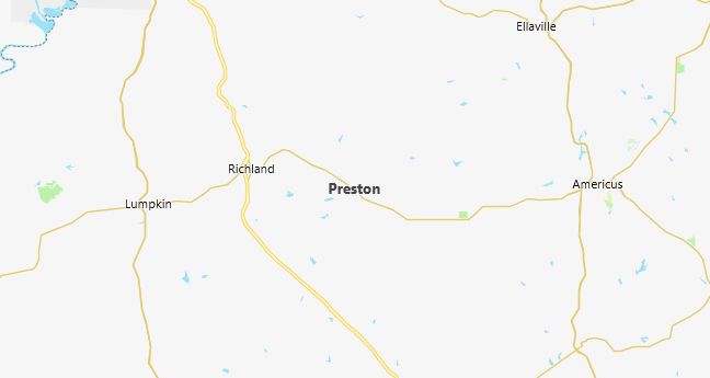 Map of Preston, GA