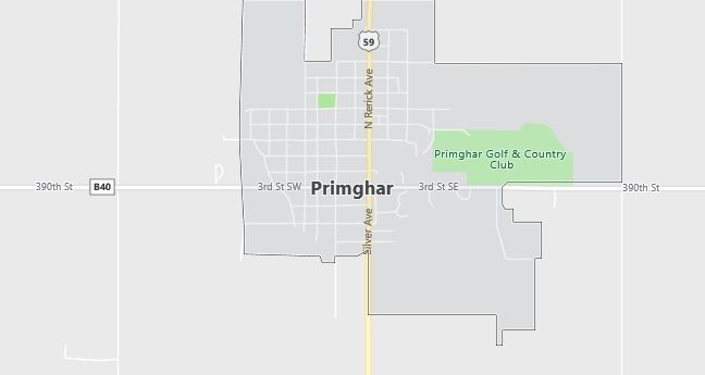 Map of Primghar, IA