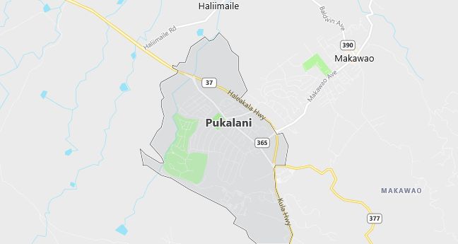 Map of Pukalani, HI