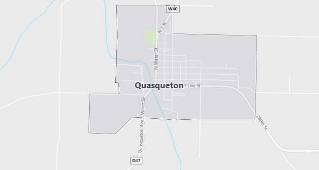 Map of Quasqueton, IA