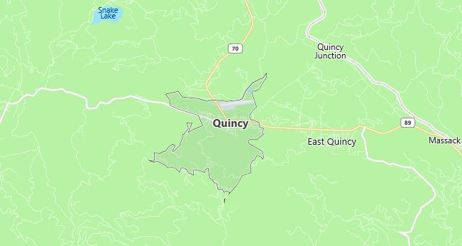 Map of Quincy, CA