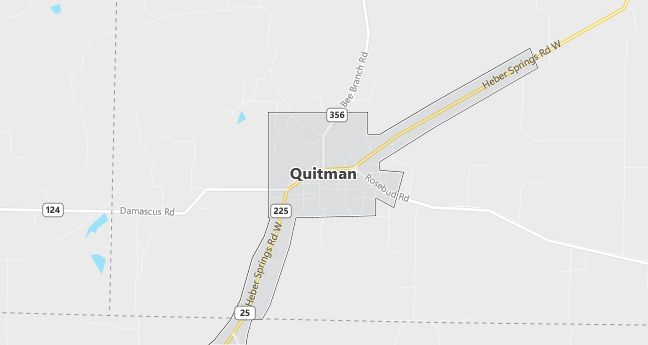 Map of Quitman, AR