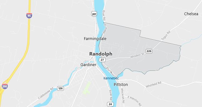 Map of Randolph, ME