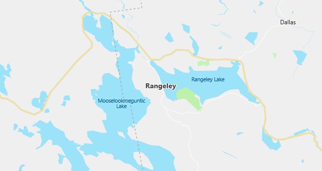 Map of Rangeley, ME