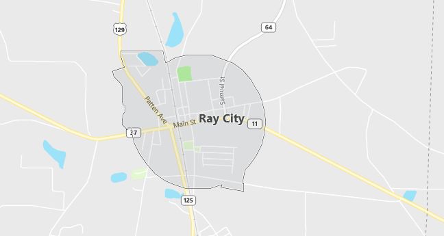 Map of Ray City, GA