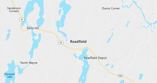 Map of Readfield, ME