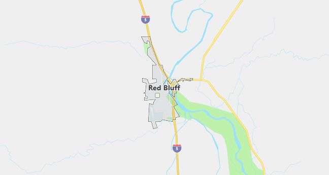 Map of Red Bluff, CA