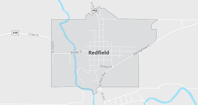 Map of Redfield, IA