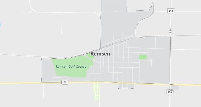 Map of Remsen, IA