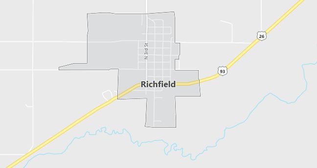 Map of Richfield, ID