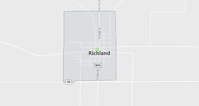 Map of Richland, IA