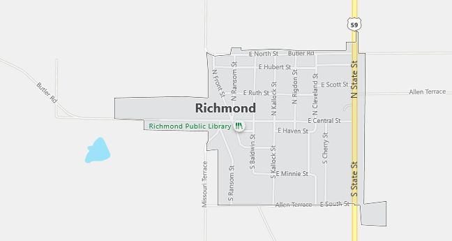 Map of Richmond, KS