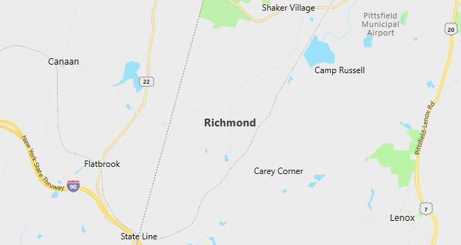 Map of Richmond, MA