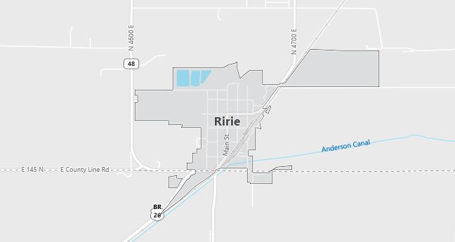 Map of Ririe, ID