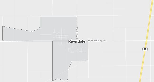 Map of Riverdale, CA