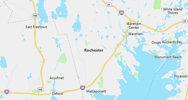 Map of Rochester, MA