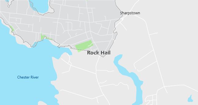 Map of Rock Hall, MD