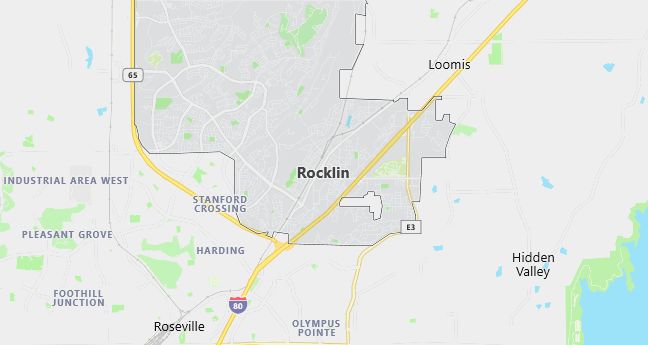 Map of Rocklin, CA