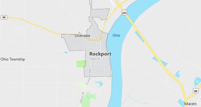 Map of Rockport, IN