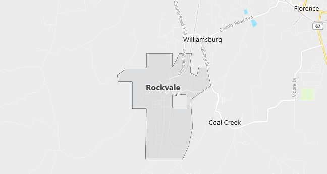 Map of Rockvale, CO