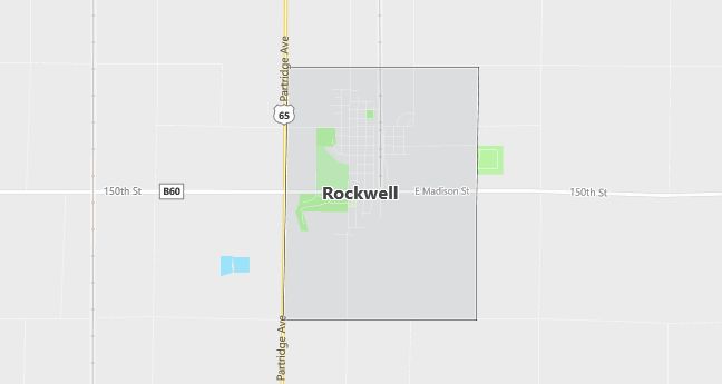 Map of Rockwell, IA