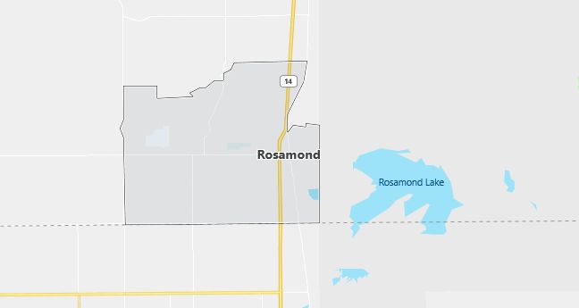 Map of Rosamond, CA