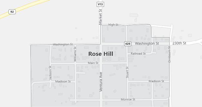 Map of Rose Hill, IA