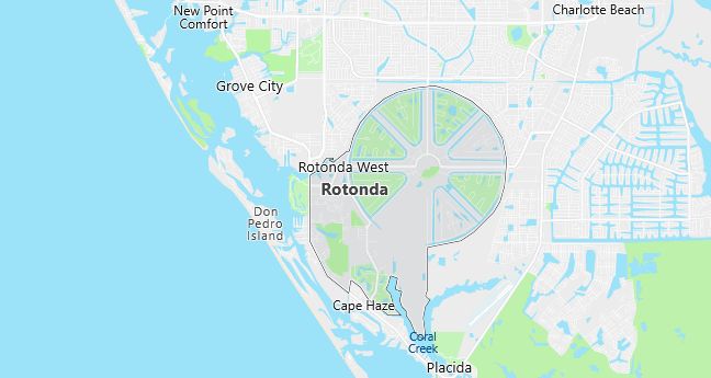 Map of Rotonda West, FL