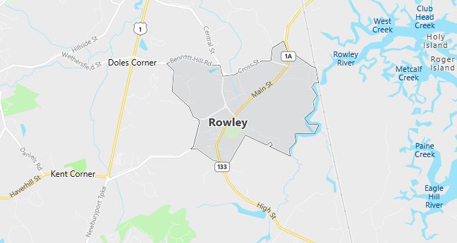 Map of Rowley, MA