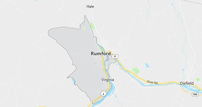 Map of Rumford, ME