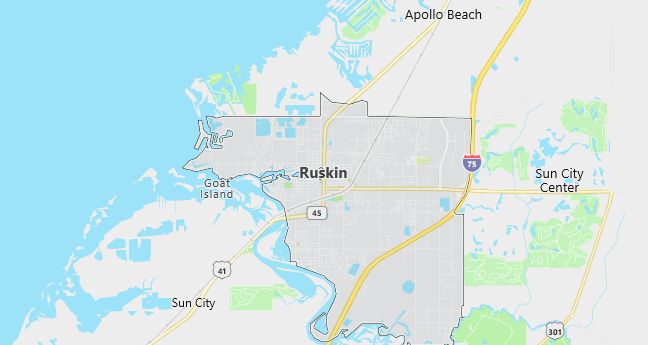 Map of Ruskin, FL