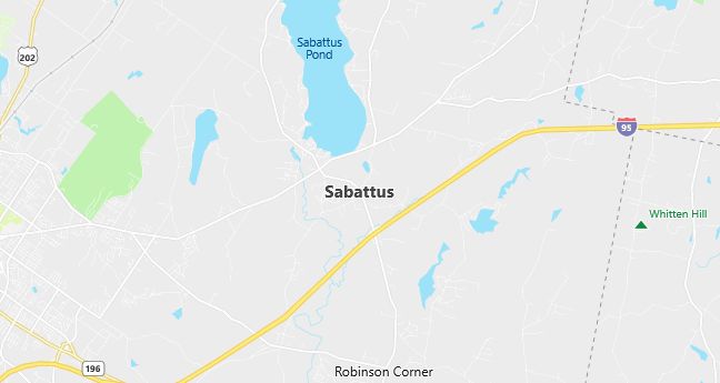 Map of Sabattus, ME