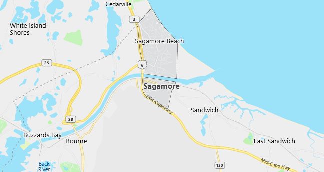 Map of Sagamore, MA