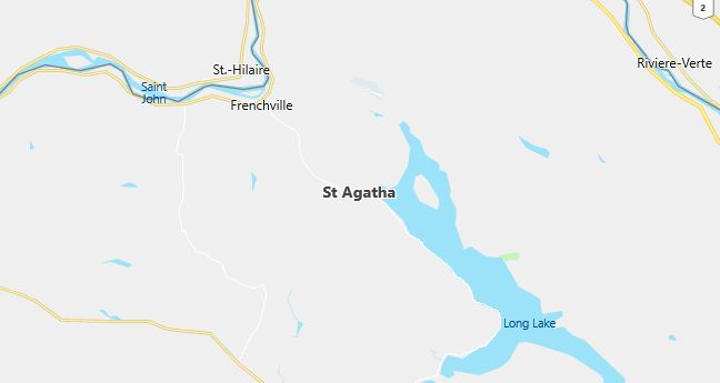 Map of Saint Agatha, ME