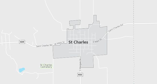 Map of Saint Charles, IA