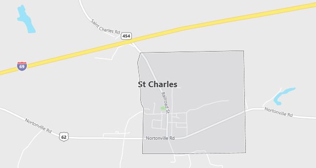 Map of Saint Charles, KY