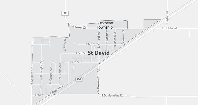 Map of Saint David, IL