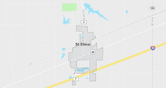 Map of Saint Elmo, IL