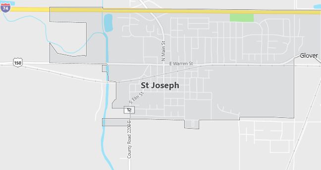 Map of Saint Joseph, IL